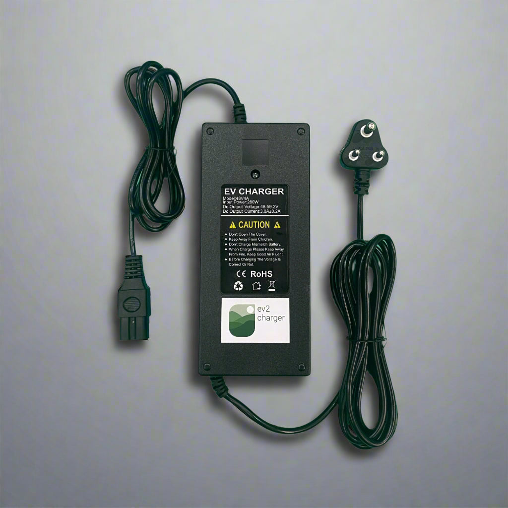 48V 4A Charger for Lead Battery | Electric Scooter Charger for 4 Battery of 12V 10AH-35AH Lead Battery