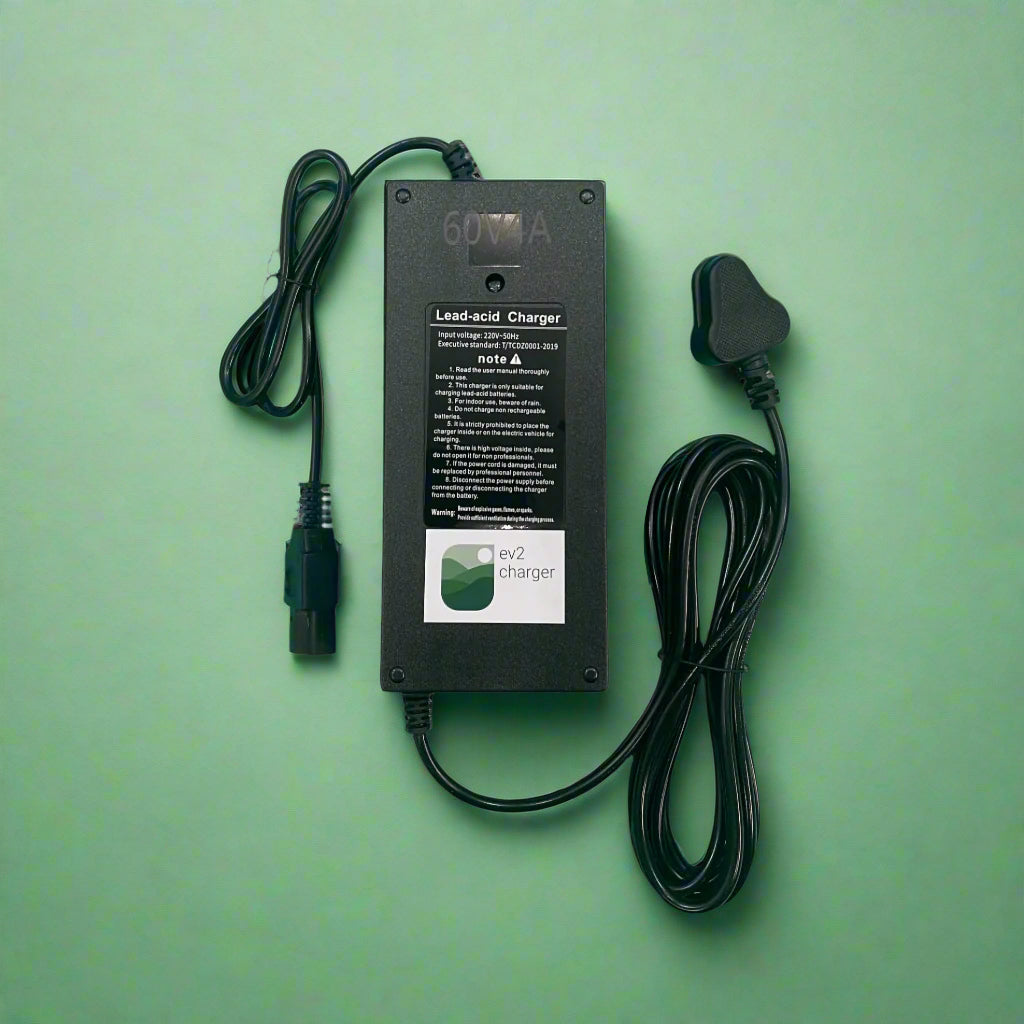 60V 4A Lead Battery Charger| Electric Scooter Charger for 5 Battery of 12V 10AH-35AH Lead Battery