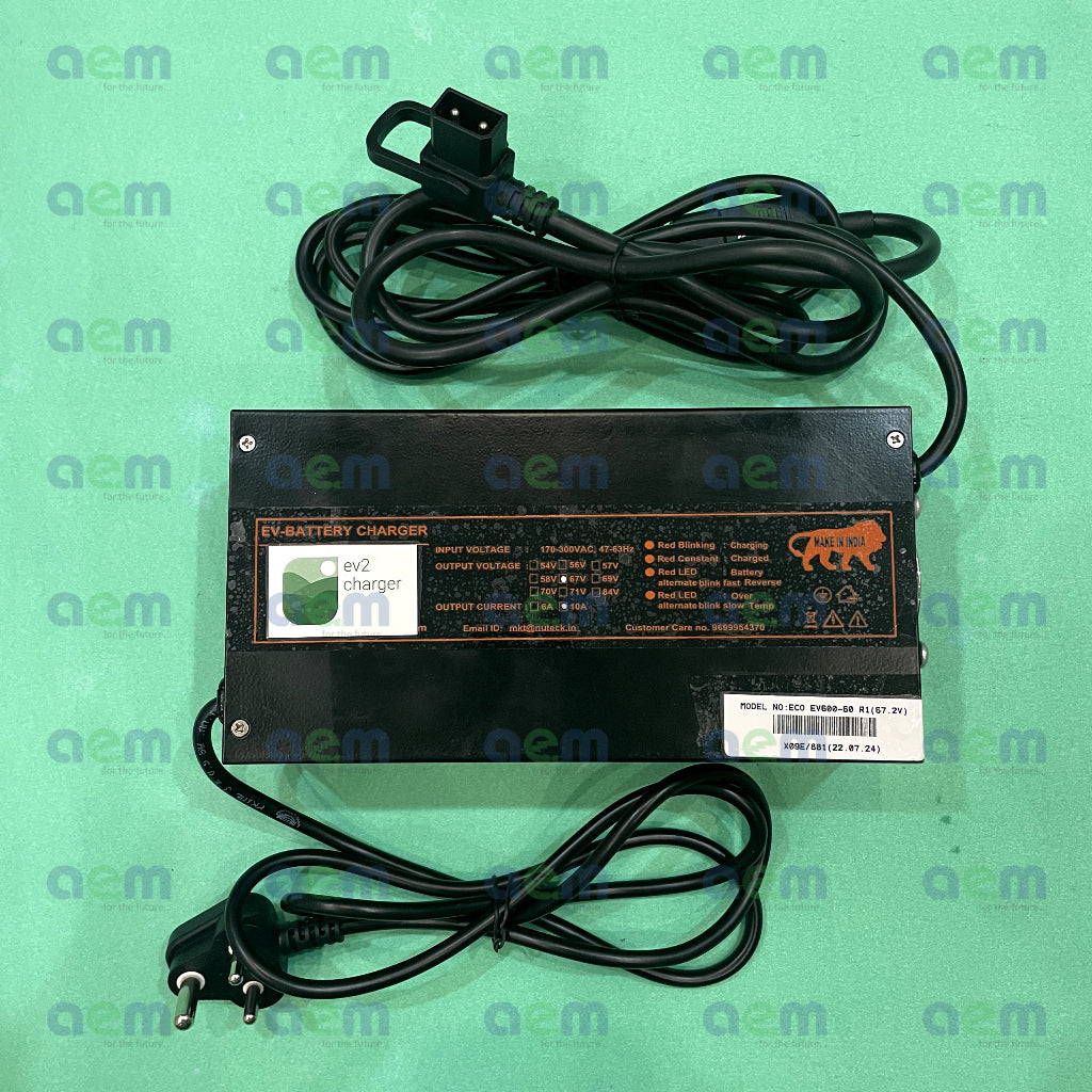 BattRE 67.2V 10A Lithium Battery Charger (D-type connector) - Storie (Phase 1)