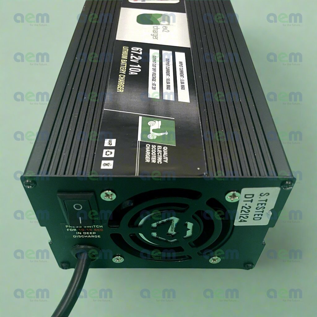 Pure EV 67.2V 10A Lithium Battery Charger - ePluto 7G, ETRANCE Neo