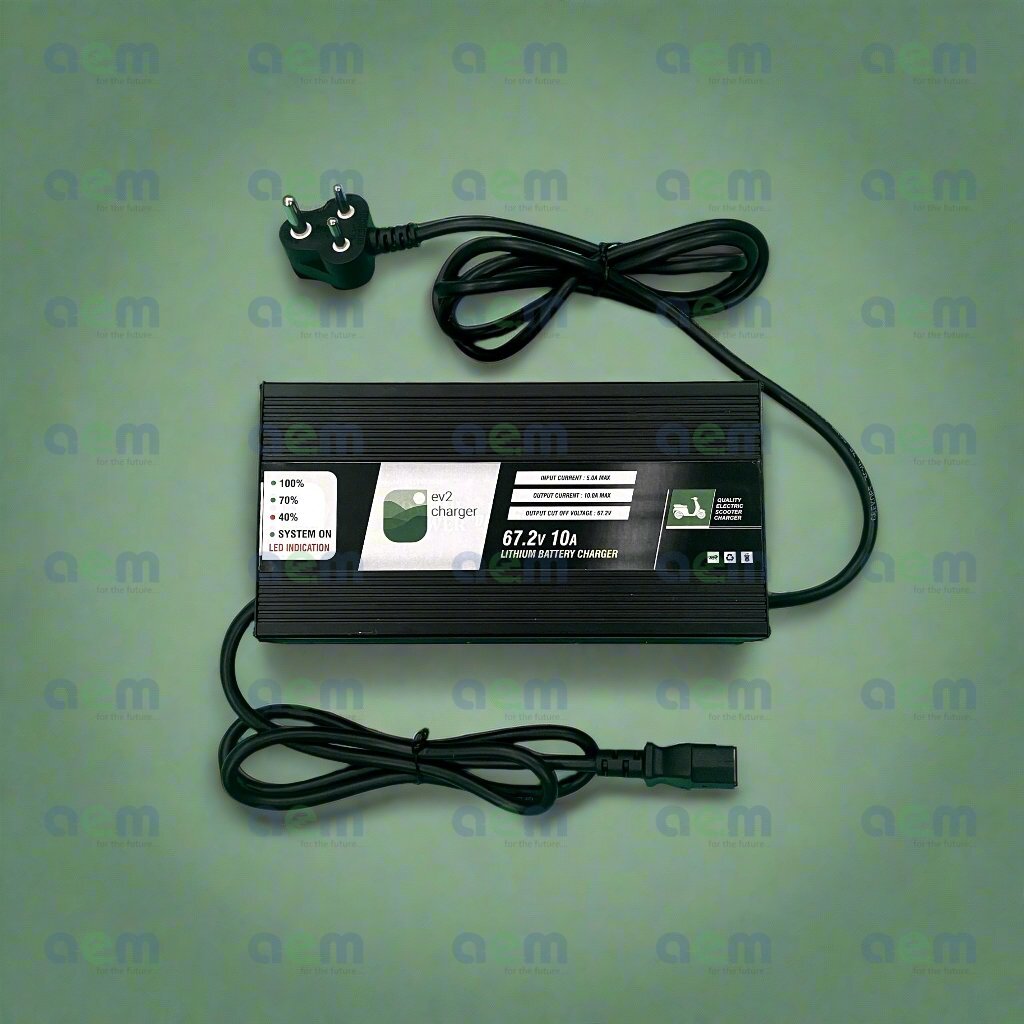 Pure EV 67.2V 10A Lithium Battery Charger - ePluto 7G, ETRANCE Neo