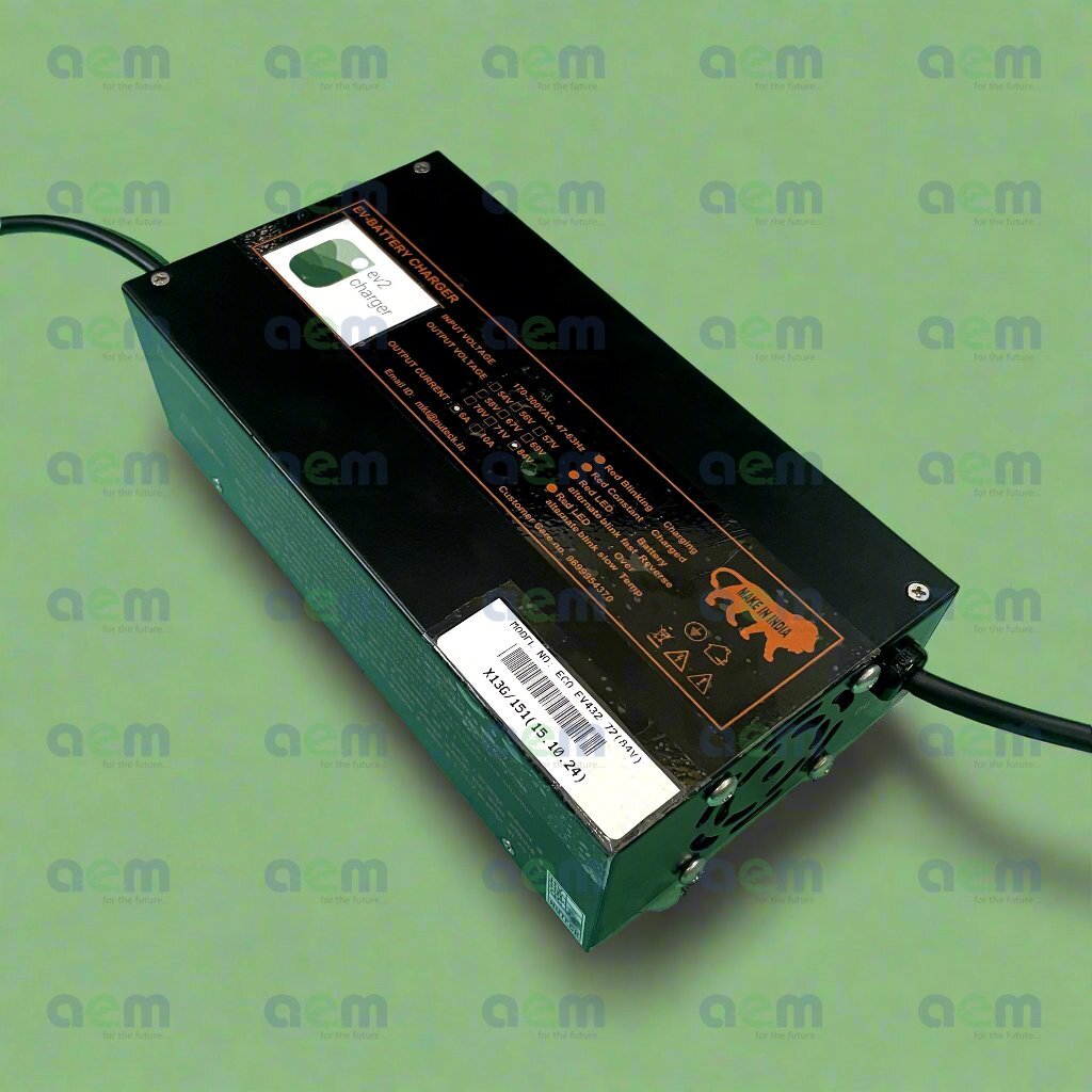 Okinawa 72V Lithium Battery Charger (84V Cut-off) (D-type connector) - Okinawa Praisepro, Okinawa IPraise+