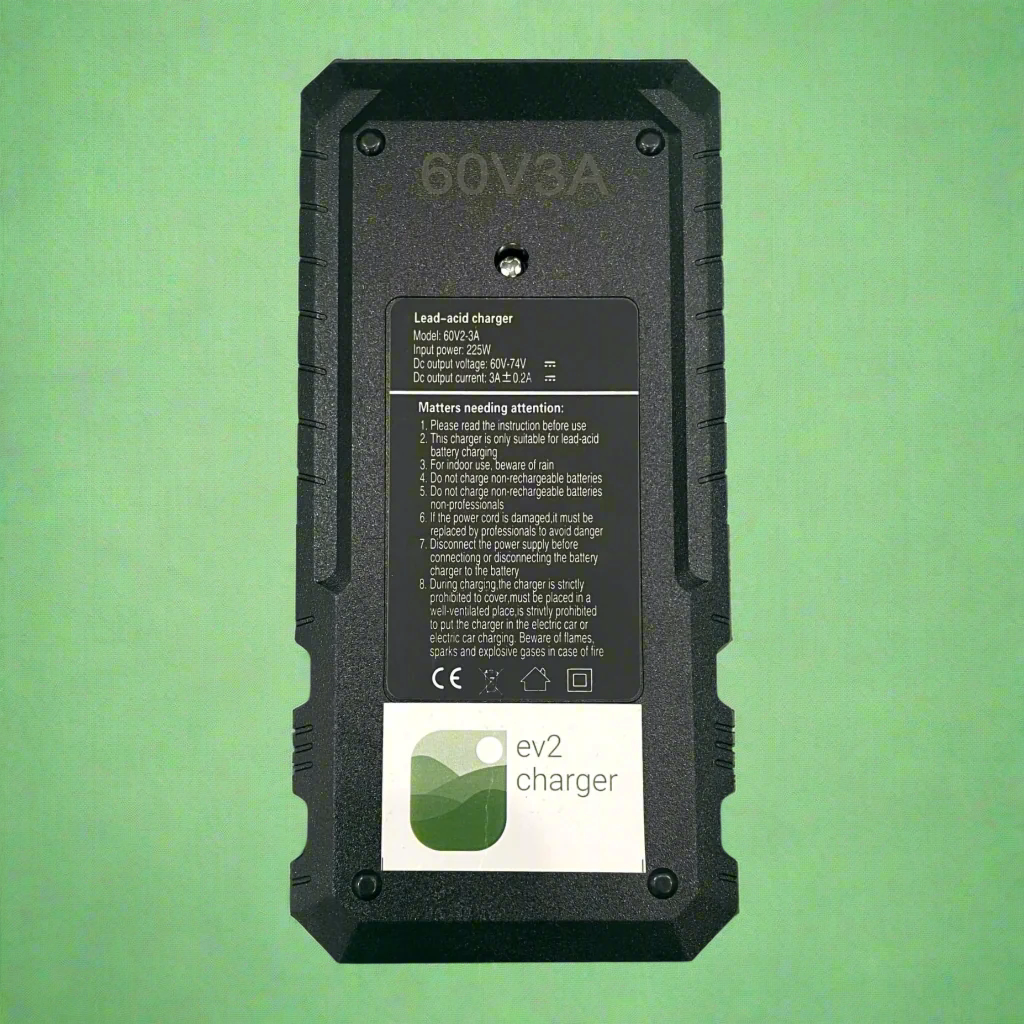 Sokudo Electric Scooter Battery Charger 60V 3A (Lead Acid) - Plus, Dhansu
