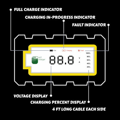 Tiranga Electric Scooter Battery Charger 48V 3A (Lead Acid) - Vajra, Vyom, Nandi, Epic