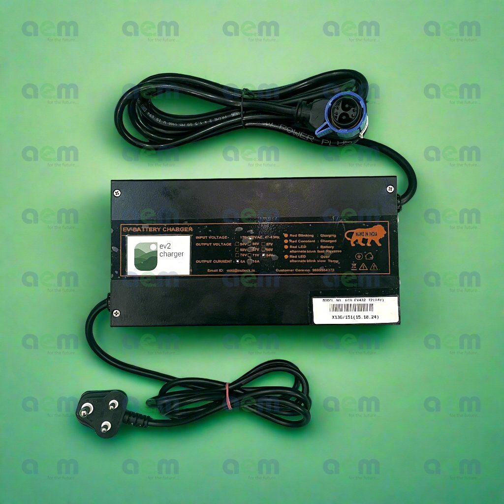 Okinawa 72V Lithium Battery Charger (84V Cut-off) (Chagori connector) - Okinawa Praisepro, Okinawa IPraise+