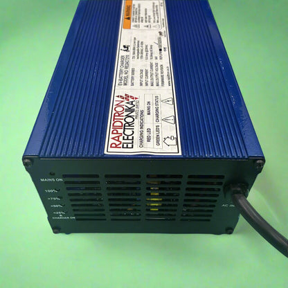 Okaya Faast 84V 10A charger - side view