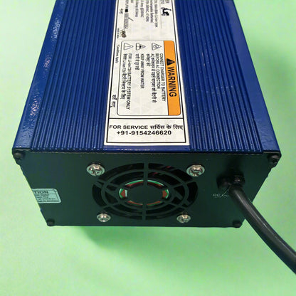 Okaya Faast 84V 10A charger - side view 2
