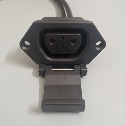 Revolt Battery-Side Charging Socket Assembly with Extended Wiring Harness (DC+ / DC- Ring Terminals & CAN) - For RV400, RV400 BRZ, RV BlazeX, RV1, RV1+