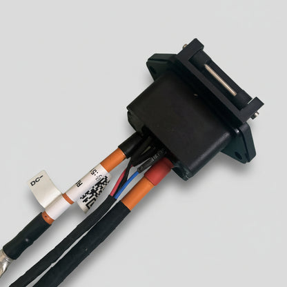 Revolt Battery-Side Charging Socket Assembly with Extended Wiring Harness (DC+ / DC- Ring Terminals & CAN) - For RV400, RV400 BRZ, RV BlazeX, RV1, RV1+