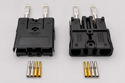 SB75 Connector Pair (2+4 Pin) - Male & Female Set - Compatible with Mahindra, Piaggio, Montra L5