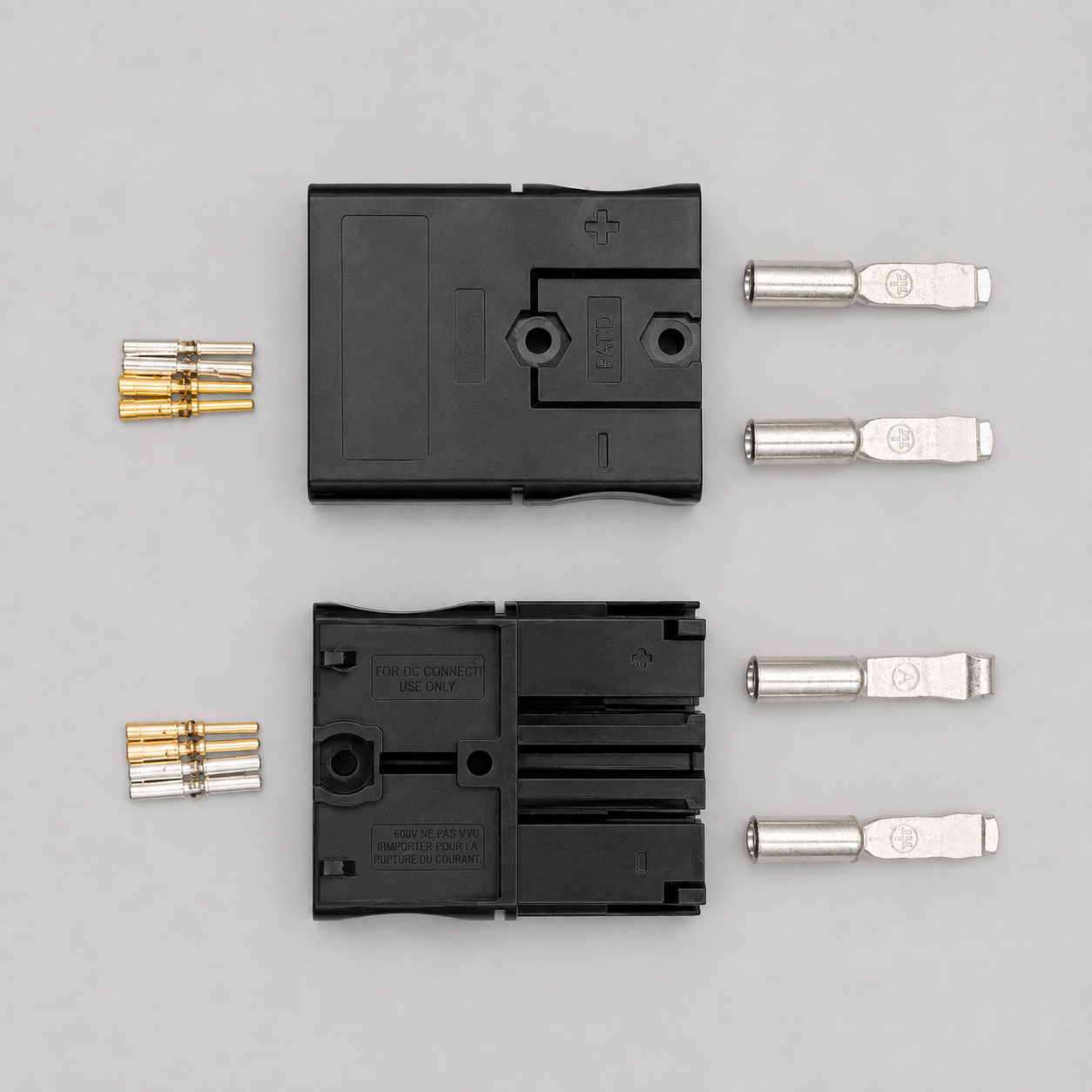 SB75 Connector Pair (2+4 Pin) - Male & Female Set - Compatible with Mahindra, Piaggio, Montra L5