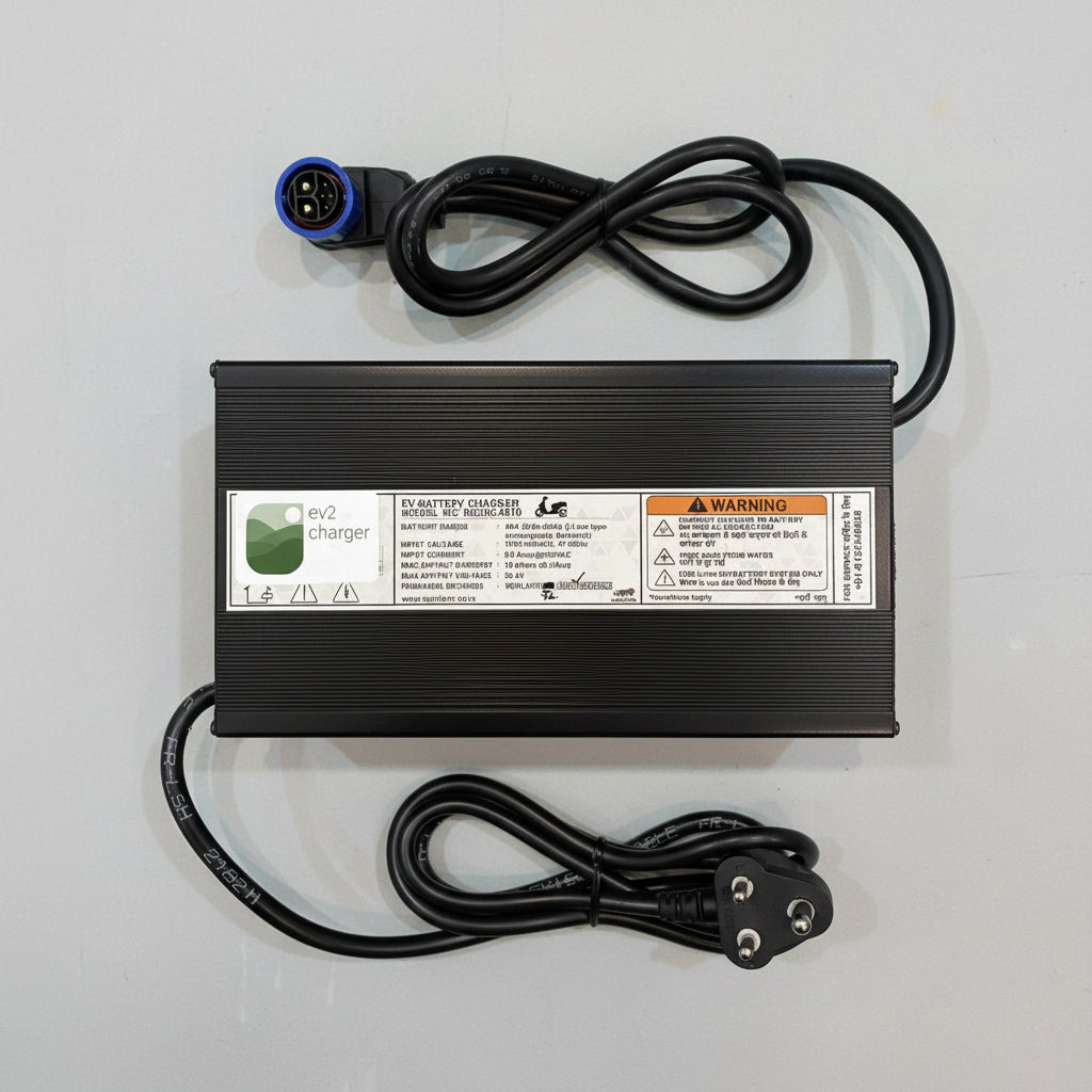 TVS iQube Charger 58V 10A - iQube, iQube S, iQube ST - Chagori Connector