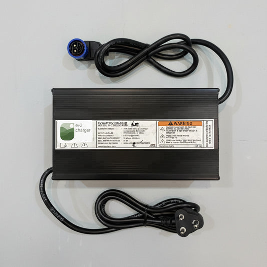 58V 10A Heavy Duty Charger with Blue Chagori Connector - Compatible with TVS iQube Electric Scooter