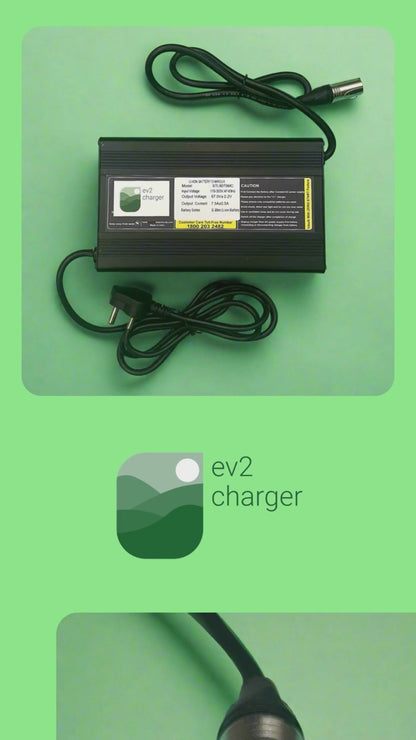 Ampere Electric Scooter Charger - 66.8V 7.5A Lithium Battery Charger (XLR 3-Pin) - For Magnus & Zeal Series